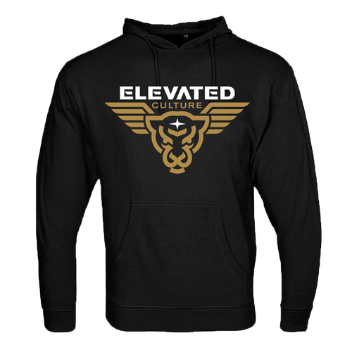 Elevated Culture Black Heather French Terry Hoodie