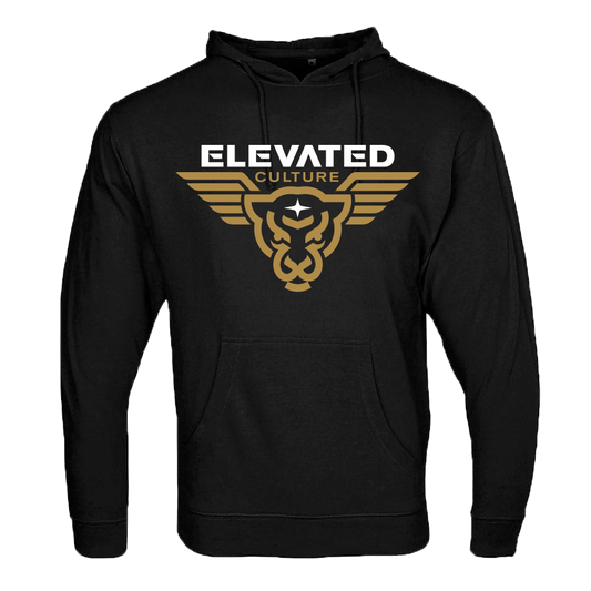 Elevated Culture Black Heather French Terry Hoodie