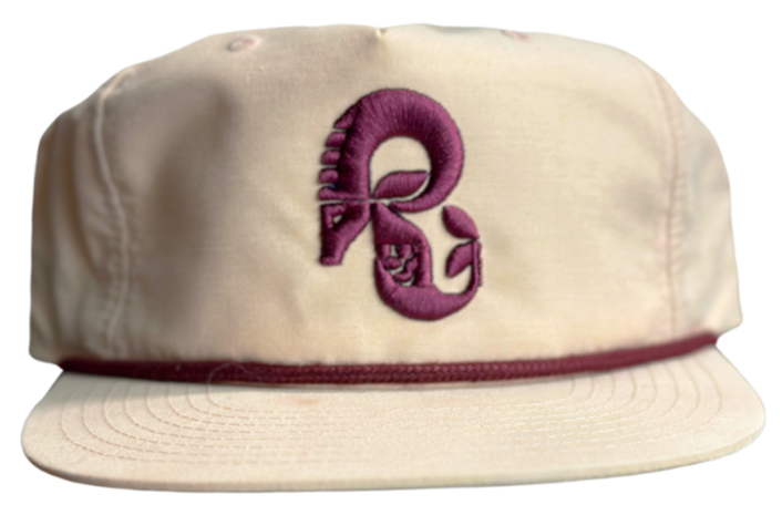 Raynandole Visionary Snapback – Pale Peach / Maroon Edition