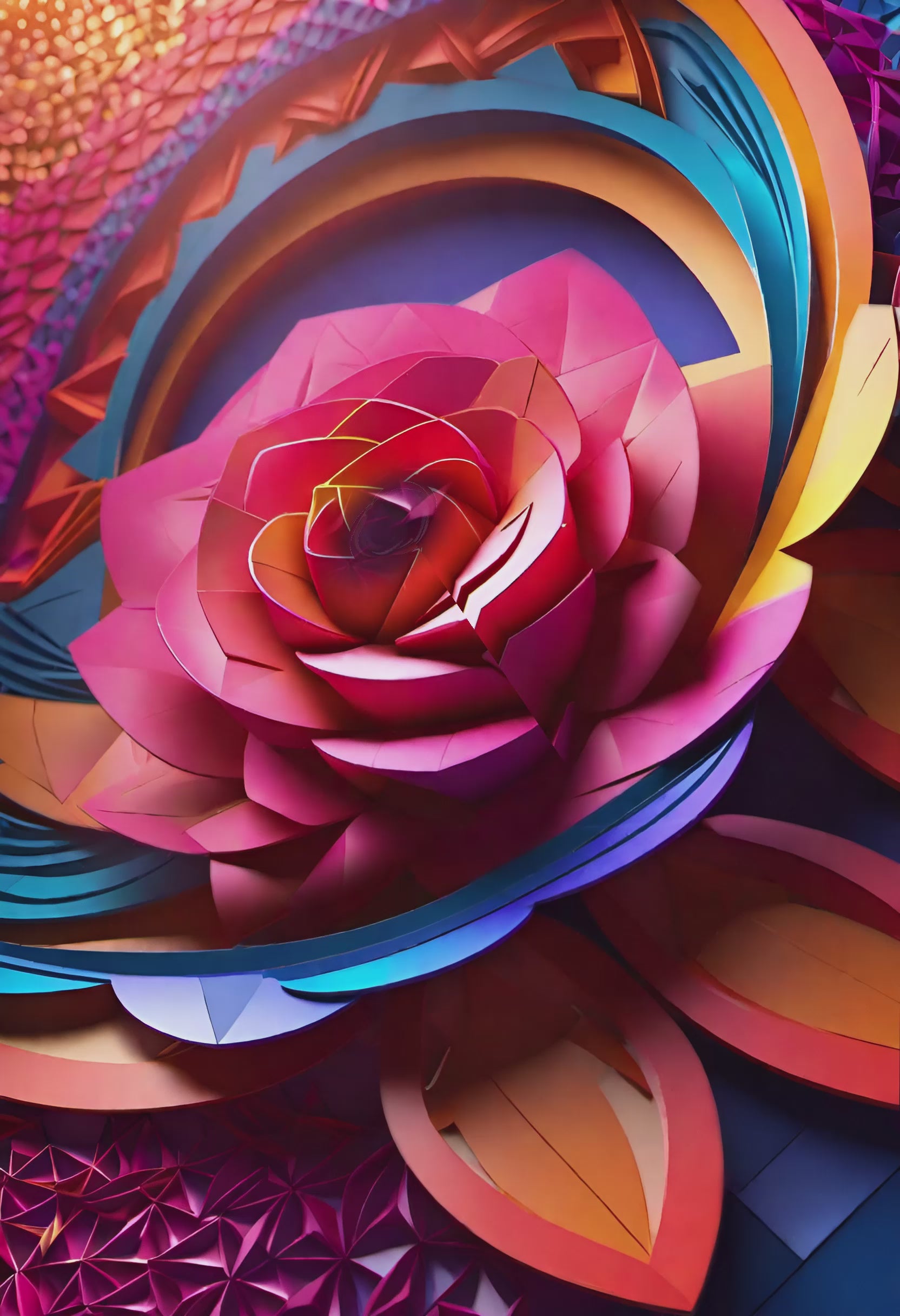 Neural Bloom I: Genesis Flow Print (AR Edition)