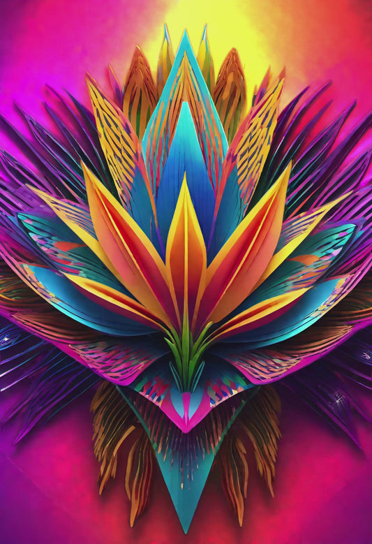 Neural Bloom II: Harmonic Reset Print (AR Edition)
